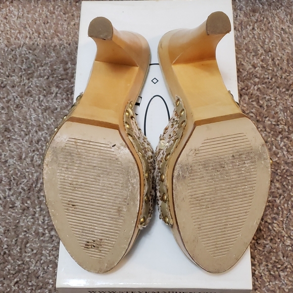 Steve Madden champagne sequin heels - Picture 4 of 4